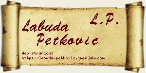 Labuda Petković vizit kartica